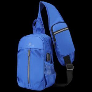 Lior Multi-Pocket Shoulder Bag with USB Charging Port